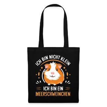 Cochon d’Inde à poil long chiens à crête à poil long - Sac en tissu - noir - Devant
