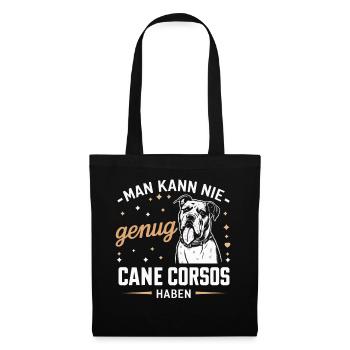 Chiens Cane Corso Italiano Chien - Sac en tissu - noir - Devant