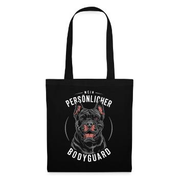 Chiens Cane Corso Italiano Chien - Sac en tissu - noir - Devant