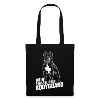Chiens Cane Corso Italiano Chien - Sac en tissu - noir - Devant