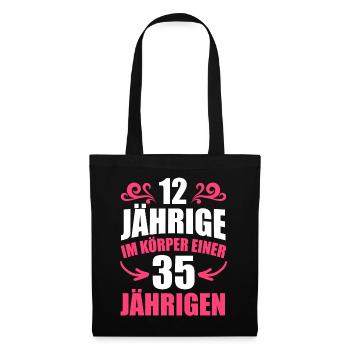 Birthday gift 35 years birthday boy - Tote Bag - black - Front