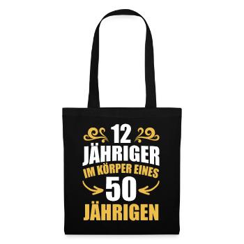 Birthday gift 50 years birthday boy - Tote Bag - black - Front