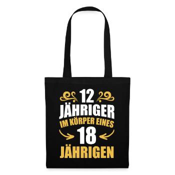 Birthday Gift 18 Years Birthday Boy - Tote Bag - black - Front