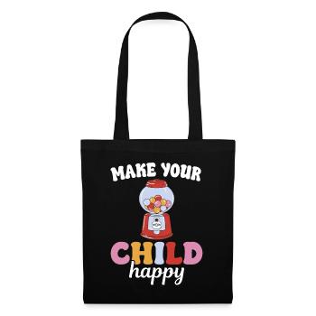 Bubblegum Nostalgia Kids Candy Candy - Tote Bag - black - Front