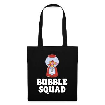 Bubble Squad Kaugummi Automat Lustig Süßgikeiten - Stoffbeutel - Schwarz - Vorne