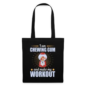 Chewing-gum et faire mon entraînement Kaugummi - Sac en tissu - noir - Devant