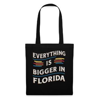 Florida USA Amerika Saat - Stoffbeutel - Schwarz - Vorne