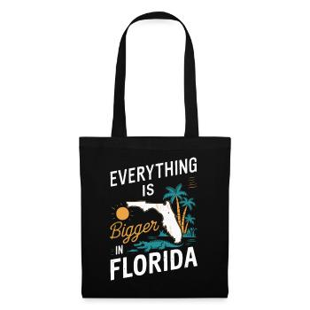 Florida USA Amerika Saat - Stoffbeutel - Schwarz - Vorne