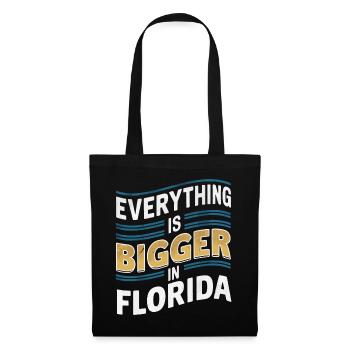 Florida USA Amerika Saat - Stoffbeutel - Schwarz - Vorne