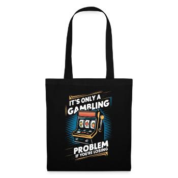 Casino Jeux de hasard Casino Las Vegas Joueurs - Sac en tissu - noir - Devant