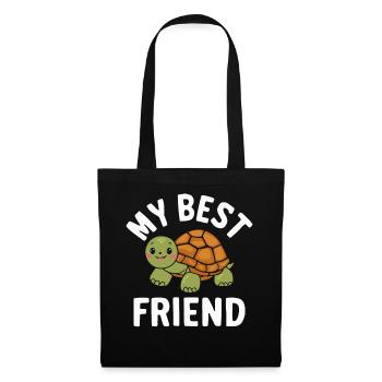Turtle Sea Turtle Turtle Animal - Tote Bag - black - Front