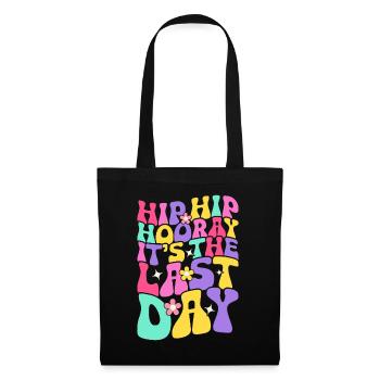 Dernier jour d’école Remise des diplômes Vacances d’été Elèves - Sac en tissu - noir - Devant