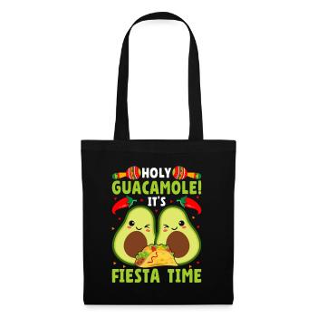Avocado Holy Guacamole Mexikanisch Fiesta - Stoffbeutel - Schwarz - Vorne