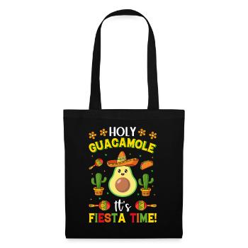 Avocado Holy Guacamole Mexikanisch Fiesta - Stoffbeutel - Schwarz - Vorne