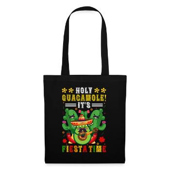 Avocado Holy Guacamole Mexikanisch Fiesta - Stoffbeutel - Schwarz - Vorne