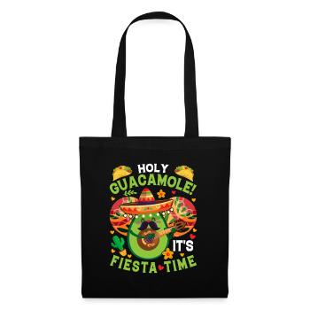 Avocado Holy Guacamole Mexikanisch Fiesta - Stoffbeutel - Schwarz - Vorne
