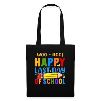 Dernier jour d’école Remise des diplômes Vacances d’été Elèves - Sac en tissu - noir - Devant