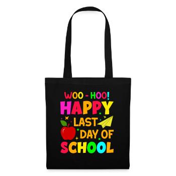 Dernier jour d’école Remise des diplômes Vacances d’été Elèves - Sac en tissu - noir - Devant