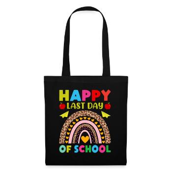 Dernier jour d’école Remise des diplômes Vacances d’été Elèves - Sac en tissu - noir - Devant