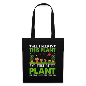 Jardiner avec chaque graine, je voyais mon - Sac en tissu - noir - Devant