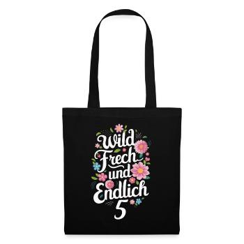 Birthday Gift 5 Years Children's Birthday - Tote Bag - black - Front