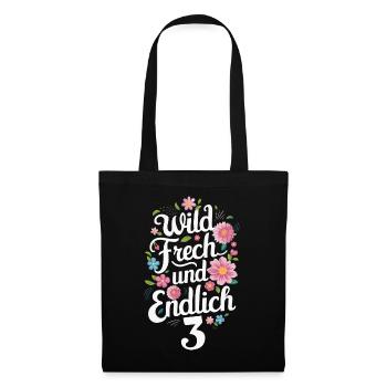 Birthday Gift 3 Years Children's Birthday - Tote Bag - black - Front