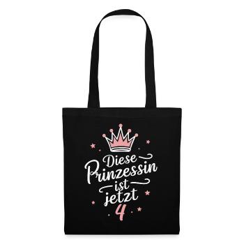 Birthday gift 4 years children's birthday - Tote Bag - black - Front