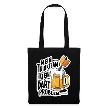 My drinking team has a darts problem - Tote Bag - black - Front