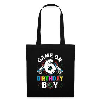 Lasertag Game On 6 Birthday Boy Indoor Laser Tag - Tote Bag - black - Front