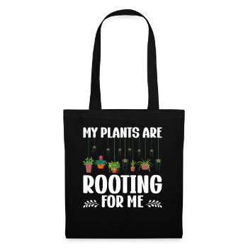 MY PLANTS ARE ROOTING FOR ME - Tote Bag - black - Front