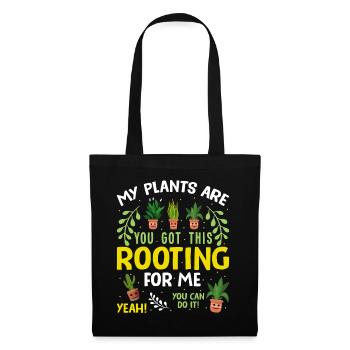 MY PLANTS ARE ROOTING FOR ME - Tote Bag - black - Front
