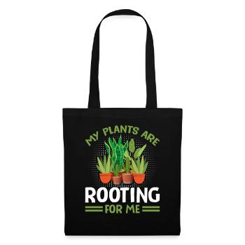MY PLANTS ARE ROOTING FOR ME - Tote Bag - black - Front