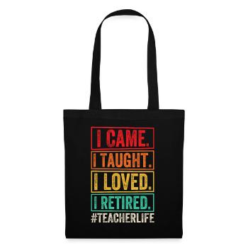 Enseignant à la retraite ! Vacances d’été pour toujours - Sac en tissu - noir - Devant