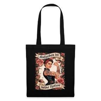 Giving up is not an option - birthday, Mother's Day, - Tote Bag - black - Front