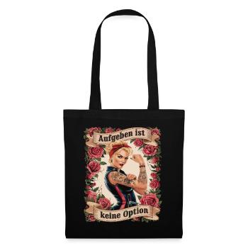 Giving up is not an option - birthday, Mother's Day, - Tote Bag - black - Front