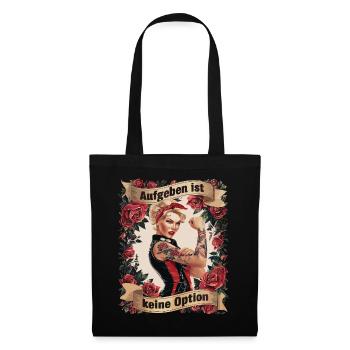 Giving up is not an option - birthday, Mother's Day, - Tote Bag - black - Front