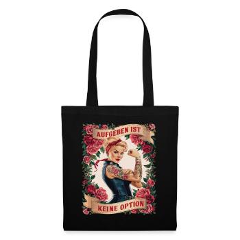 Giving up is not an option - birthday, Mother's Day, - Tote Bag - black - Front