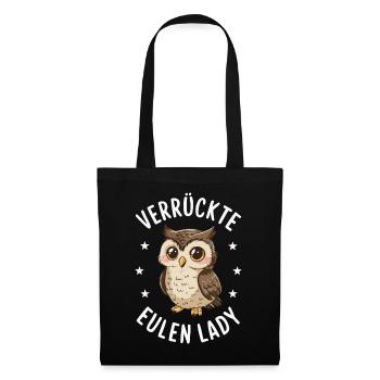 Night Owl Owl Owl Bird - Tote Bag - black - Front