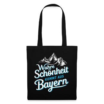 Freistaat Bayern Bayrisch - Stoffbeutel - Schwarz - Vorne