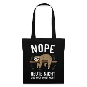Sloth Sloths Animal Sleeping Lazy - Tote Bag - black - Front