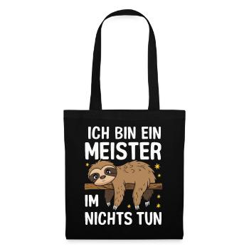 Sloth Sloths Animal Sleeping Lazy - Tote Bag - black - Front