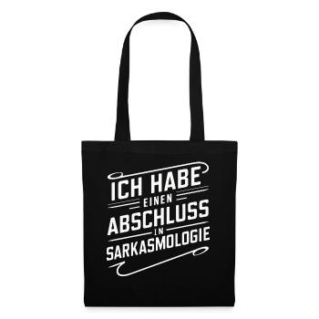 Sarcasme Ironie Drôle Paroles sarcastiques - Sac en tissu - noir - Devant