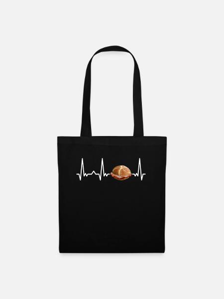 Leberkäs Bayern Leberkas Semmel Fleischkäse - Tote Bag - black