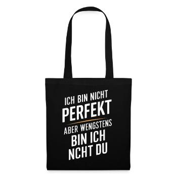 Sarcasme Ironie Drôle Paroles sarcastiques - Sac en tissu - noir - Devant
