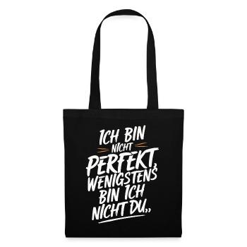 Sarcasme Ironie Drôle Paroles sarcastiques - Sac en tissu - noir - Devant