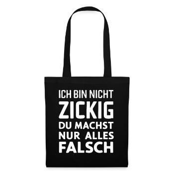 Sarcasme Ironie Drôle Paroles sarcastiques - Sac en tissu - noir - Devant