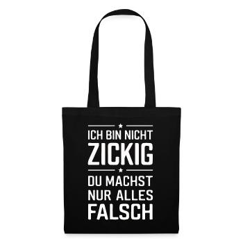 Sarcasme Ironie Drôle Paroles sarcastiques - Sac en tissu - noir - Devant
