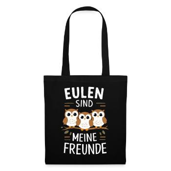 Night Owl Owl Owl Bird - Tote Bag - black - Front
