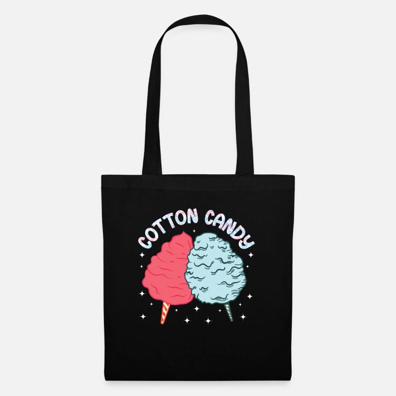 Cotton Candy Lustiges Zuckerwatte Geschenk - Stoffbeutel - Schwarz
