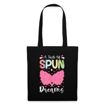Cotton candy fairground funfair sweets - Tote Bag - black - Front